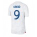 Frankrike Olivier Giroud #9 Borta matchtröja VM 2022 Kortärmad Billigt